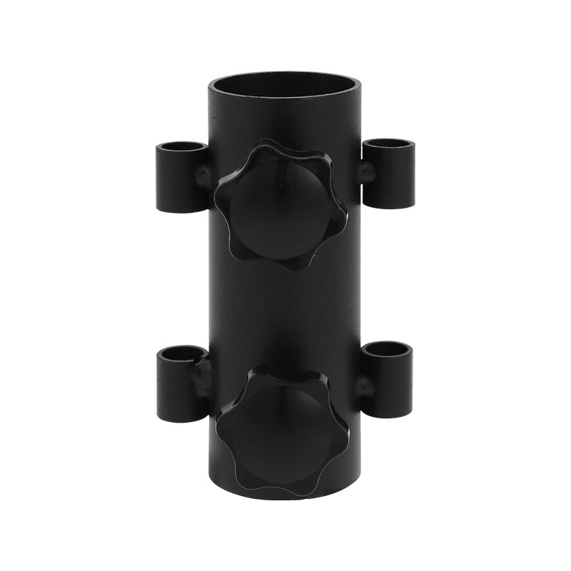 Outdoor camping canopy pole holder, beach fishing umbrella base, canopy tent fixing ground nail accessories can be adjusted