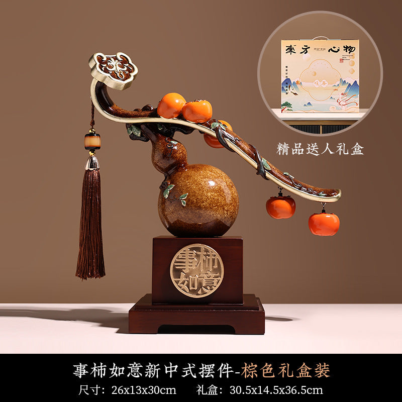 Bei Hanmei Creative New Chinese Ruyi Ornament Housewarming Annual Meeting Gift Home Living Room Wine Cabinet TV Cabinet Decoration