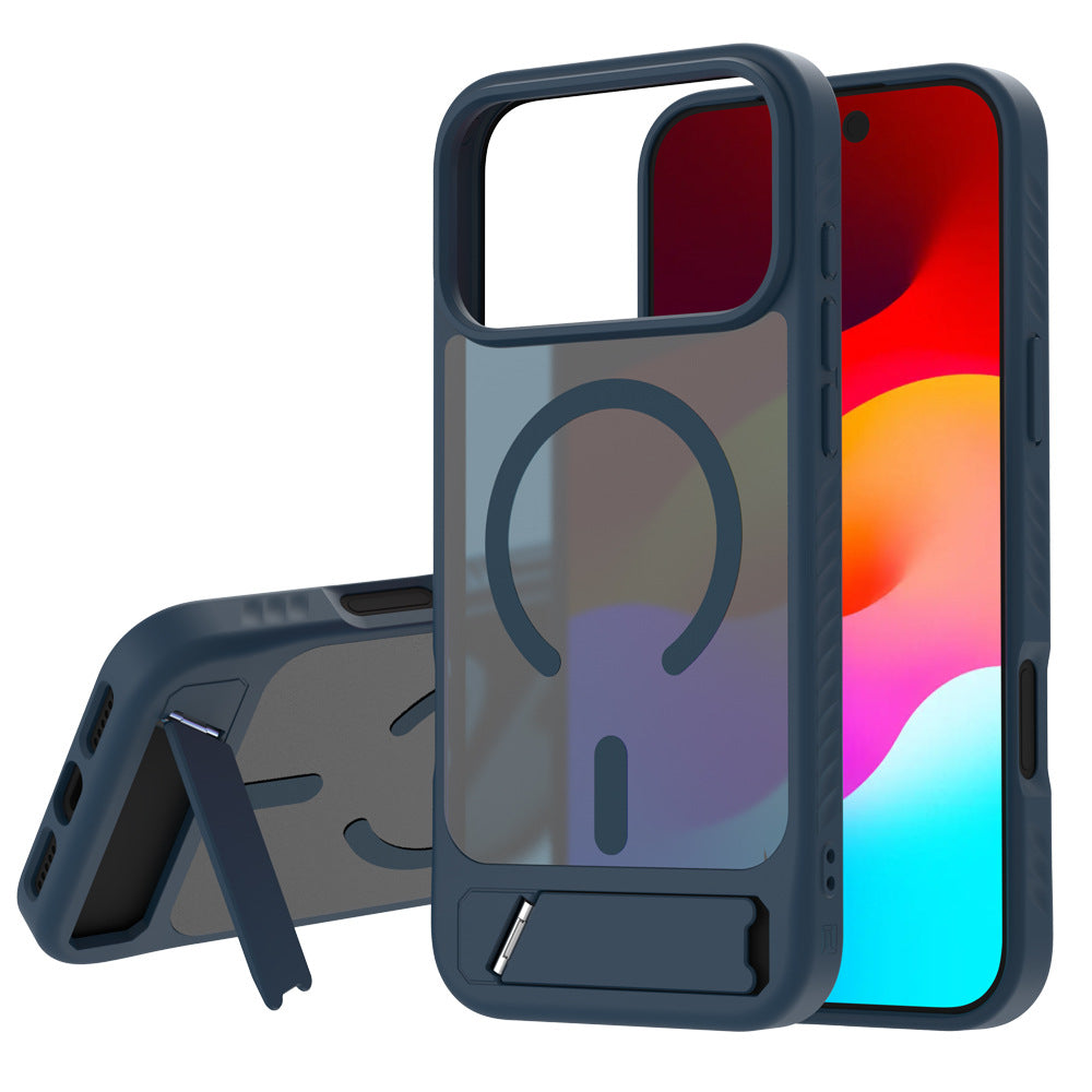 Fulcrum case Suitable for iPhone17 Pro Max mobile phone case Skin-sensitive magnetic case Bracket protective case 17 Air