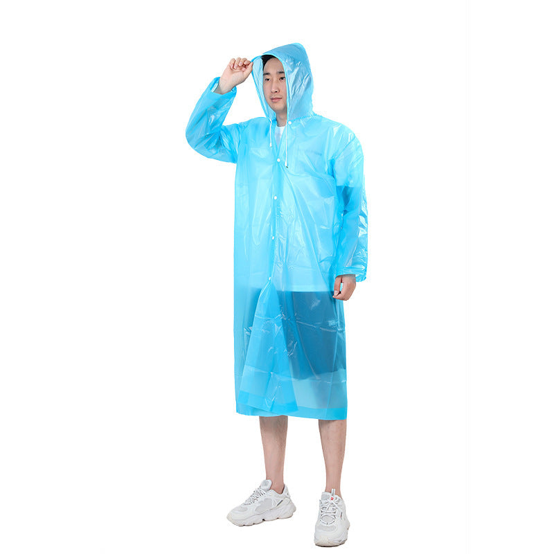EVA fashionable and environmentally friendly lightweight raincoat manufacturer non-disposable thickened adult raincoat outdoor travel