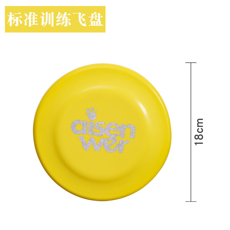 Aisenwer Dog Frisbee Pet Toys Bite-resistant Non-toxic Pet Supplies Training Supplies Floating Throwing Toys