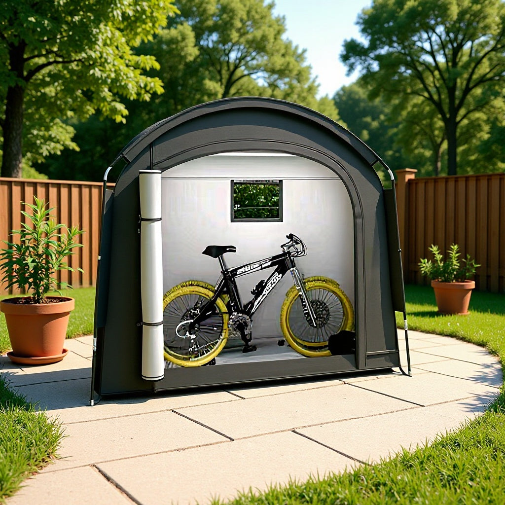 Outdoor bicycle storage tent Independent cycling equipment storage tent Easy to store large space bicycle tent
