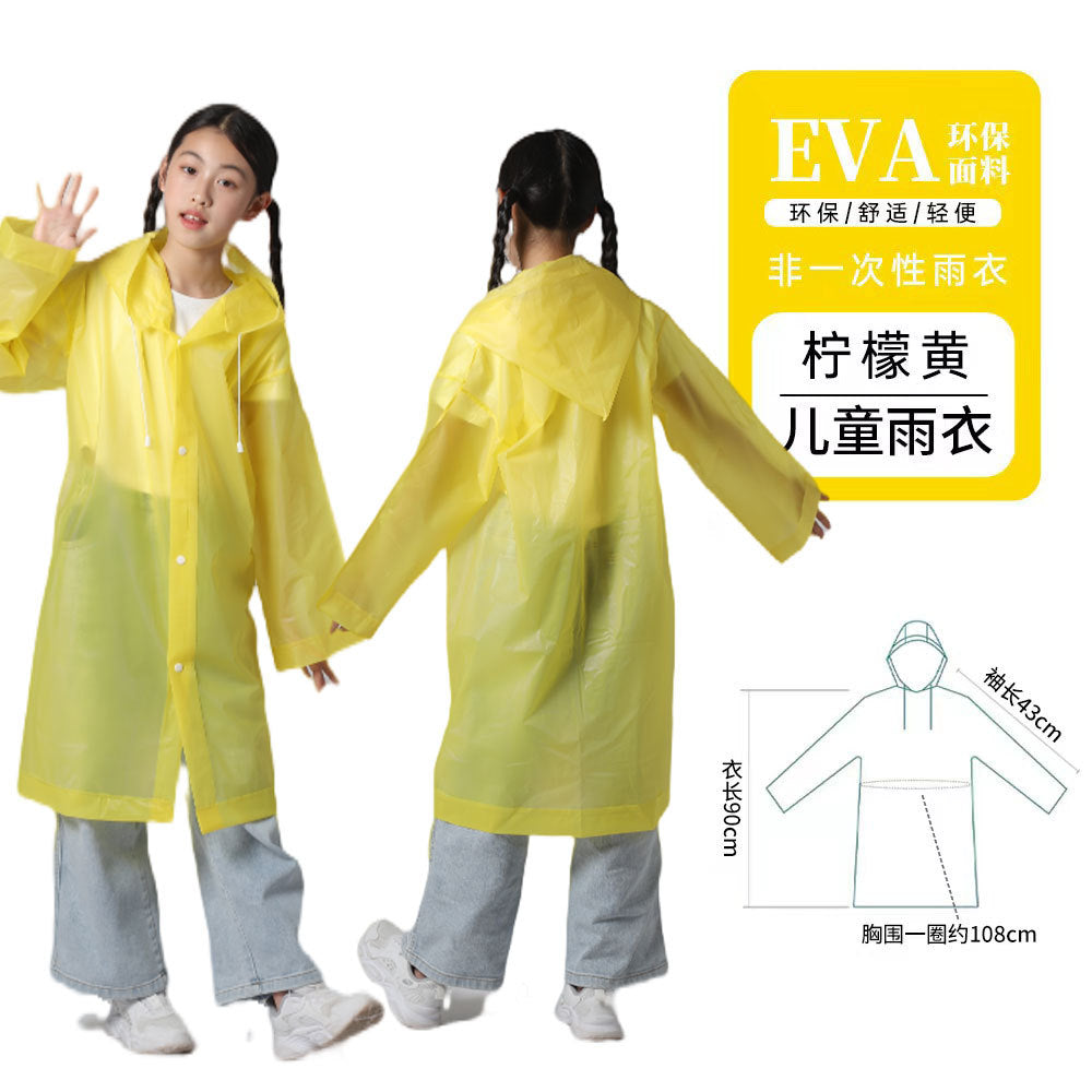 Raincoat Thickened Long Disposable Children Adult Portable Poncho Full Body Rainstorm Men's and Women's Travel Outdoor Portable