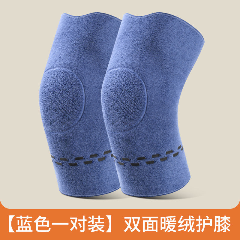 Double-sided velvet knee protection for men and women, warm joints, non-sliding, non-slip, four-season fever, cold legs, and cold protection for the elderly