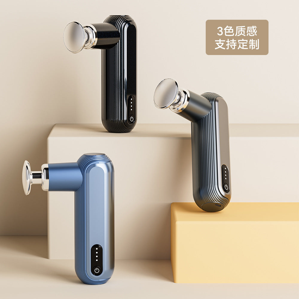 Cross-border electric fascia gun hot compress household portable muscle massager sports fitness mini fascia gun wholesale