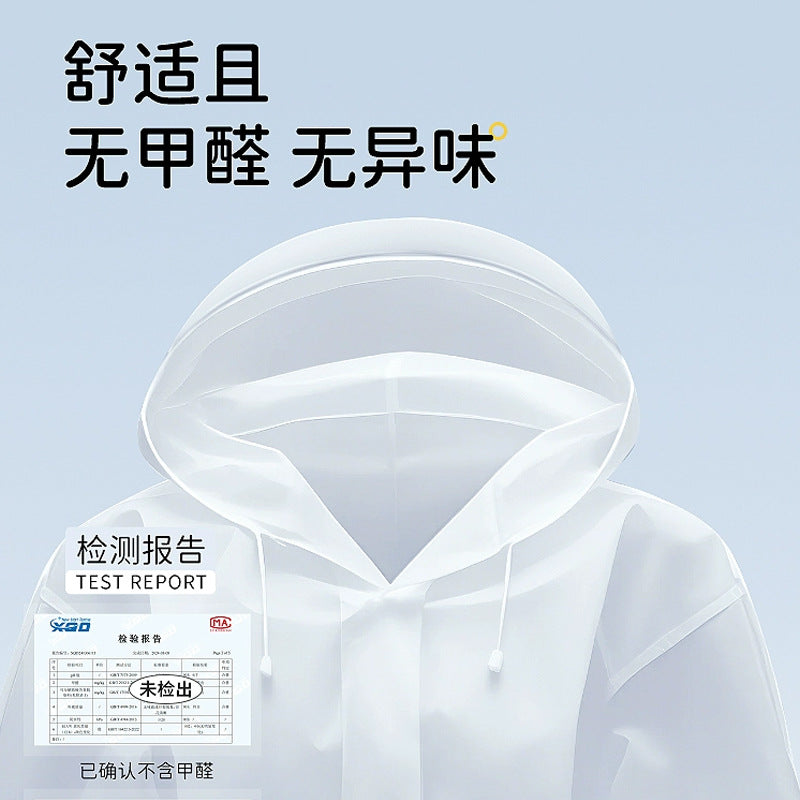 Children with brim portable raincoat thickened long disposable poncho outdoor tourism primary school students go to school amusement park