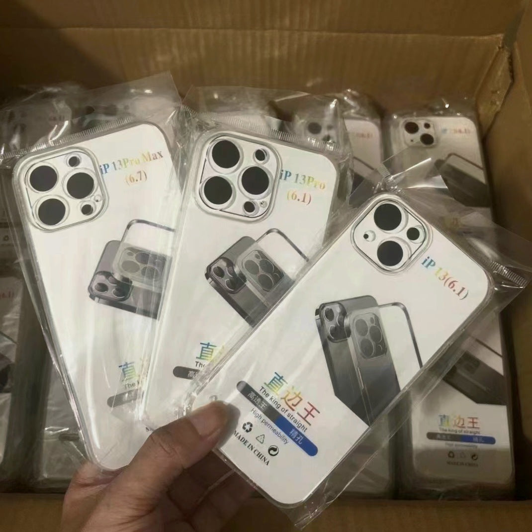 Transparent application Apple 15/16 anti-drop 14 mobile phone case iPhone13Pro mobile phone case soft case anti-fingerprint wholesale