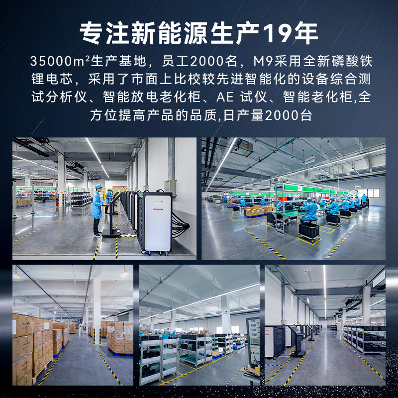 Outdoor power supply Portable 220v European fast charging large capacity 1200w self-driving travel household emergency energy storage power supply