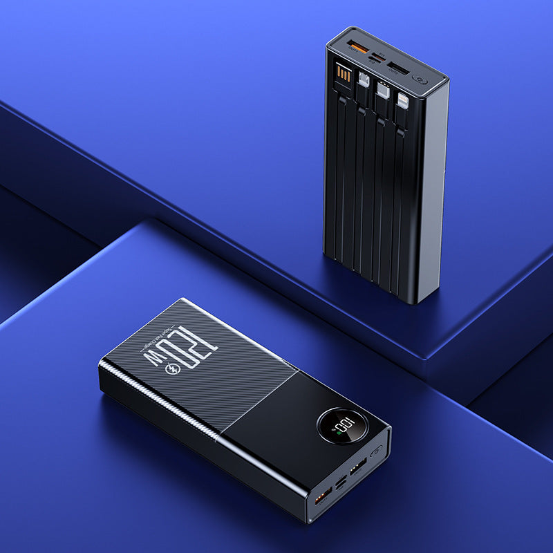 4688 new super fast charging 120W with its own cable power bank 20000mAh large capacity real standard mobile phone mobile