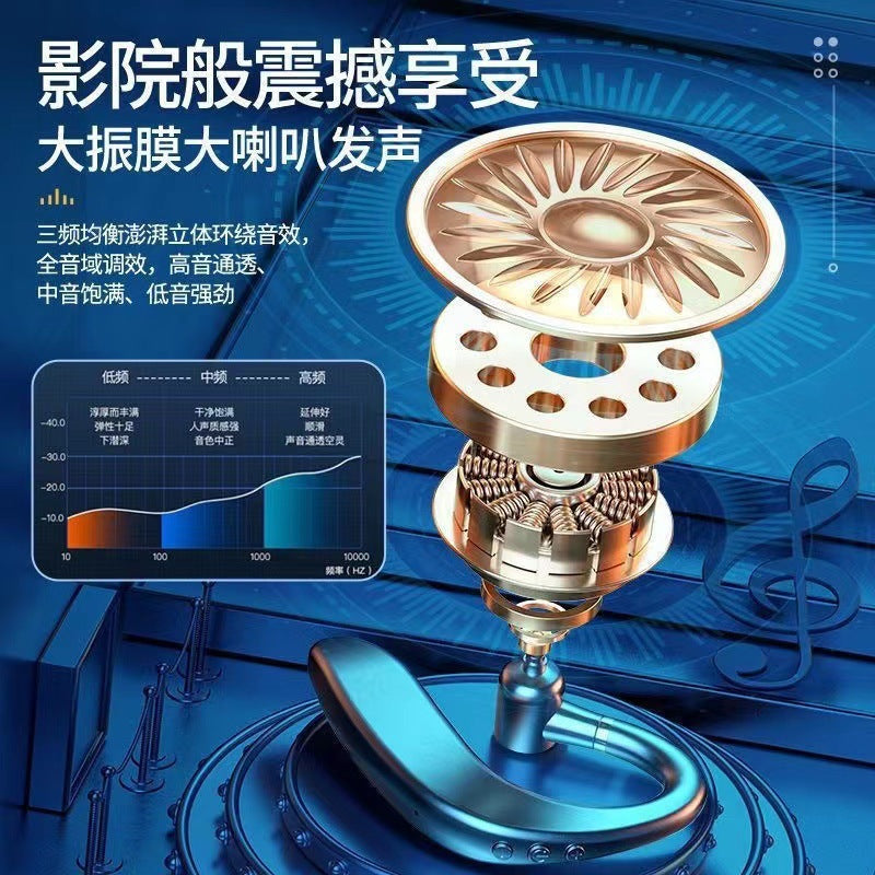 109 single-ear Bluetooth headset, true wireless ear-hanging business sports, running and listening to music, universal headset for left and right ears * 1