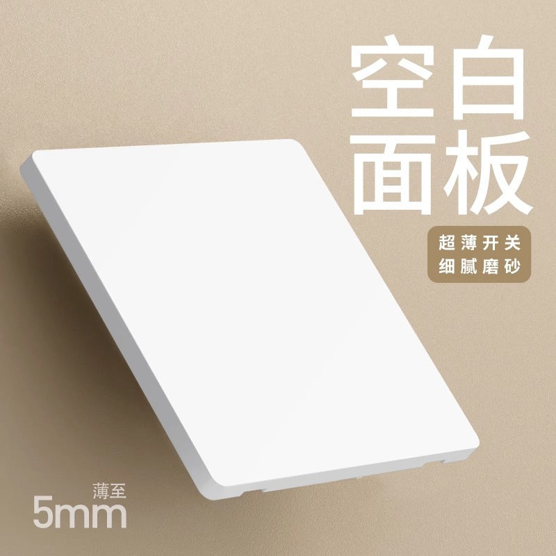 International electrician matte white switch socket panel household ultra-thin 86 type concealed 16a five-hole wall power supply