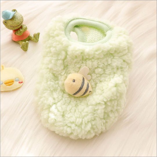 Supersmall kitten puppy dog clothes teddy puppy teacup dog newborn full moon autumn and winter milk dog milk cat vest