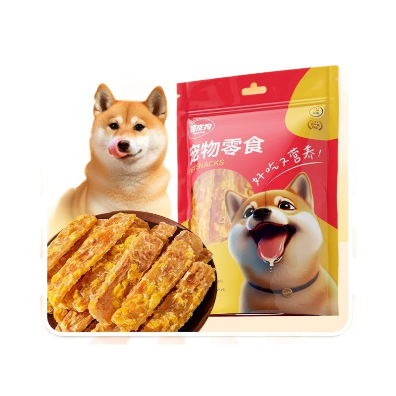 Pet snacks Egg yolk Duck meat sliced jerky Pet Teddy Bi Bear Small and medium-sized dogs Dog training stick Dog snacks