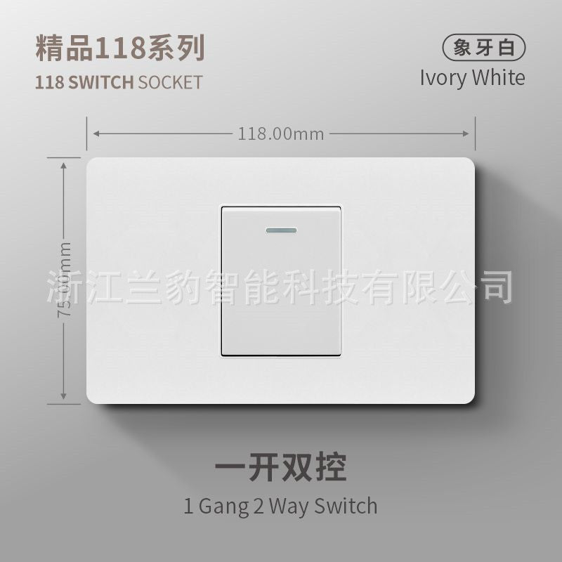 Thai American standard socket panel 118 type switch Italian American standard six-hole USB wall international multi-function three-hole Europe