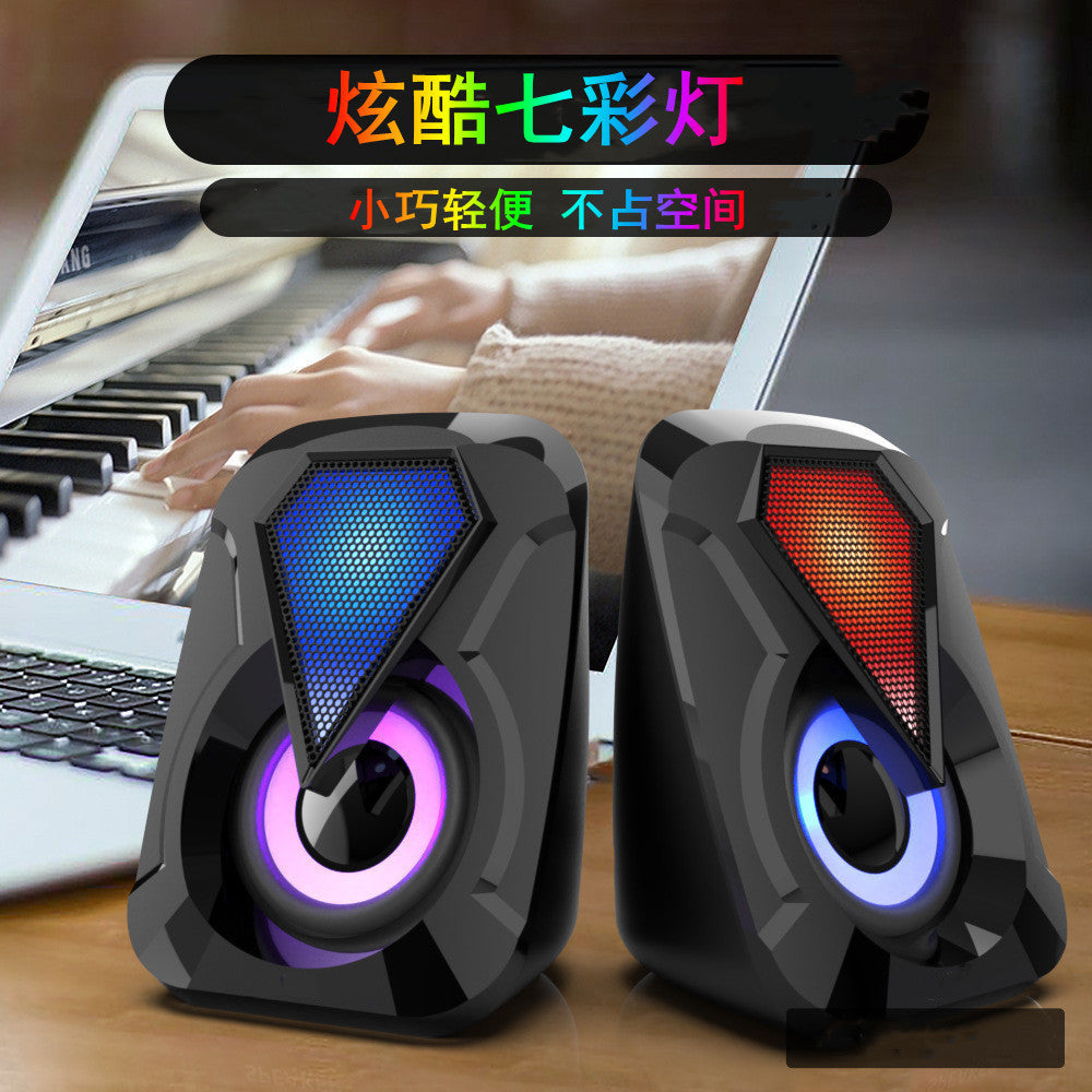 Yushuo/Subwoofer Desktop Notebook Multimedia Desktop Office Home Wired USB Small Speaker Computer Audio