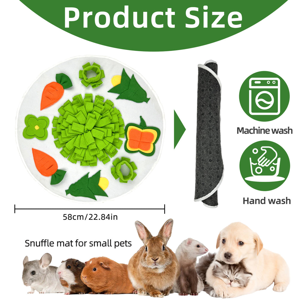 Pet dog foraging to relieve boredom and relieve emotions Round sniffing pad Pet supplies Hamster sniffing puzzle sniffing nest pad