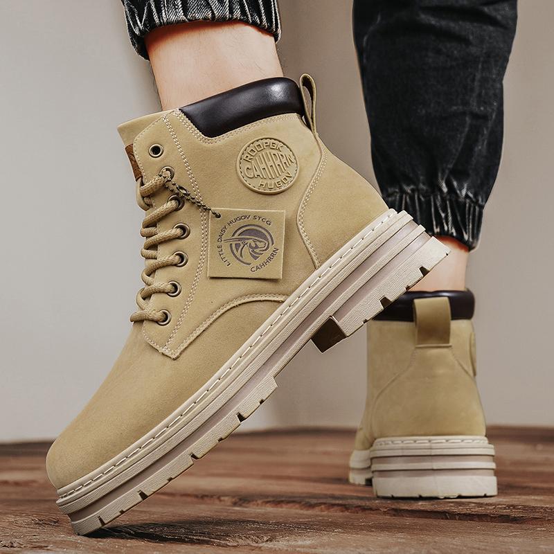 Cross-border new 2025 autumn and winter men's Martin boots tooling hiking shoes construction site wear-resistant men's shoes spot wholesale