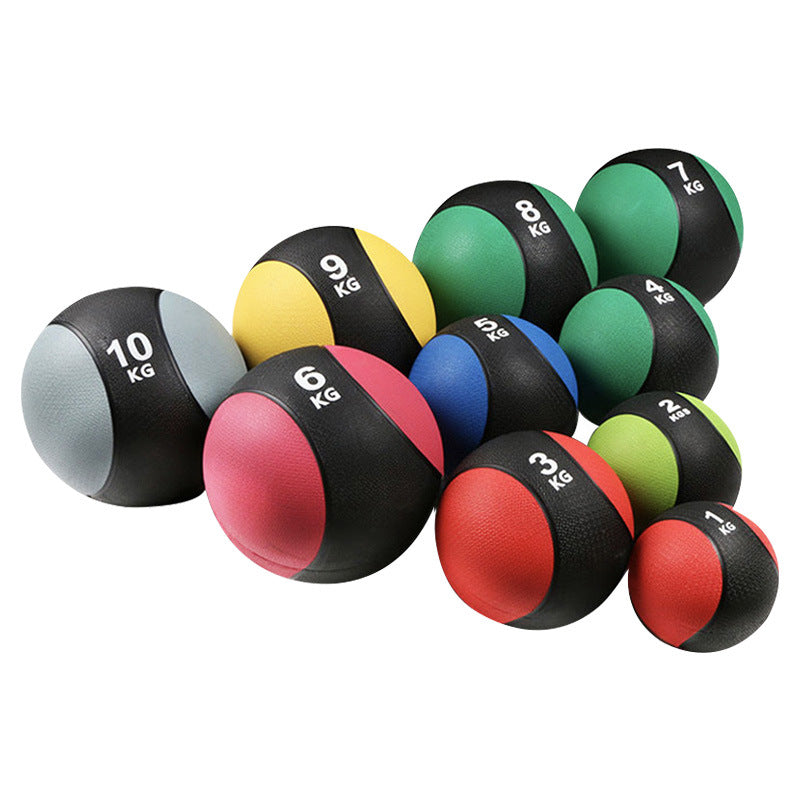 Factory direct sales waist rubber medicine ball fitness gravity ball arm strength exercise solid ball fitness shaping sports gravity ball