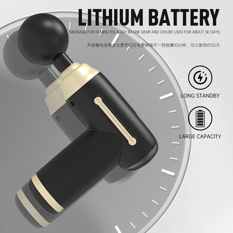 Cross-border fascia gun massager professional massager muscle relaxation impact fascia gun high-power wholesale explosion