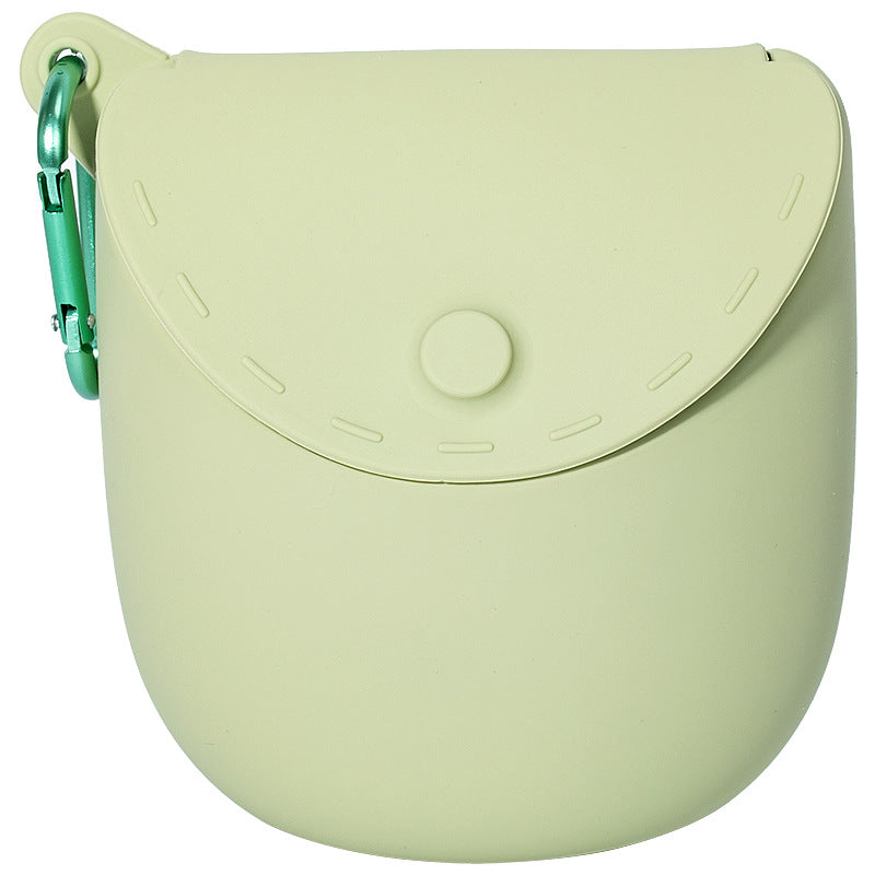 Cross-border pet snack bag, silicone dog food bag, portable dog training waist bag, dog snack bag, dog training supplies