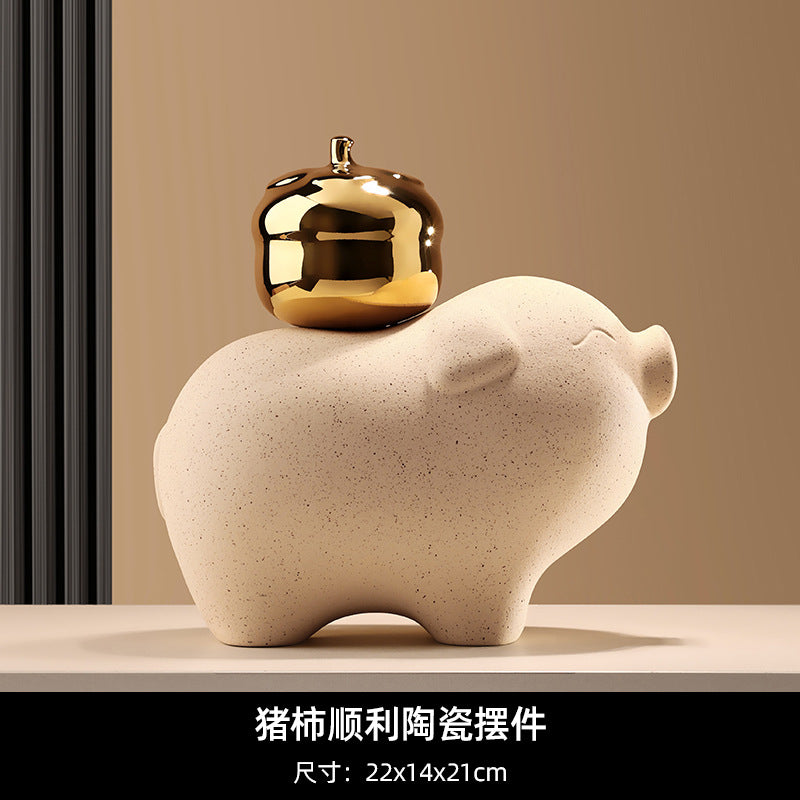 Bei Hanmei's new Chinese-style creative ornaments will be rich soon. Soft decoration, home furnishing entrance, living room desktop TV cabinet decoration