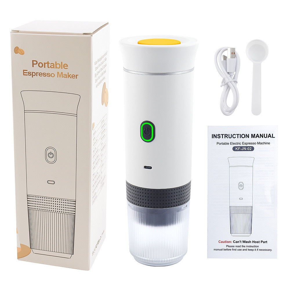 3-In-1 Coffee Machine Espresso Small Electric Heated Capsule Coffee Machine Wireless Pumped Portable