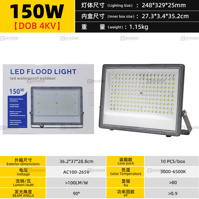 Cross-border outdoor waterproof led small apple floodlight, community garden light, billboard floodlight, construction site lighting