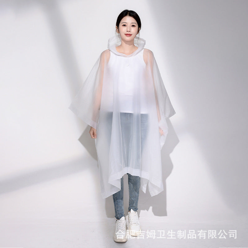 Non-disposable thickened outdoor travel adult poncho rafting EVA portable light men's and women's fashion, raincoat wholesale