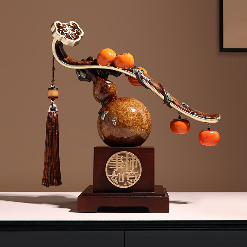 Bei Hanmei Creative New Chinese Ruyi Ornament Housewarming Annual Meeting Gift Home Living Room Wine Cabinet TV Cabinet Decoration