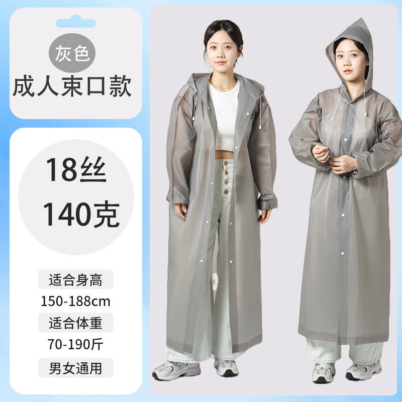 Raincoat Thickened Long Disposable Children Adult Portable Poncho Full Body Rainstorm Men's and Women's Travel Outdoor Portable