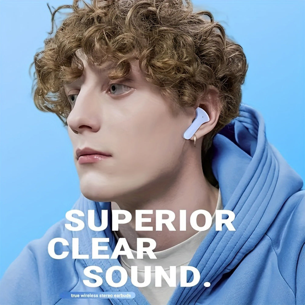 Cross-border generation hot-selling transparent new digital display Bluetooth headset in-ear bilateral stereo charging compartment 1 generation none