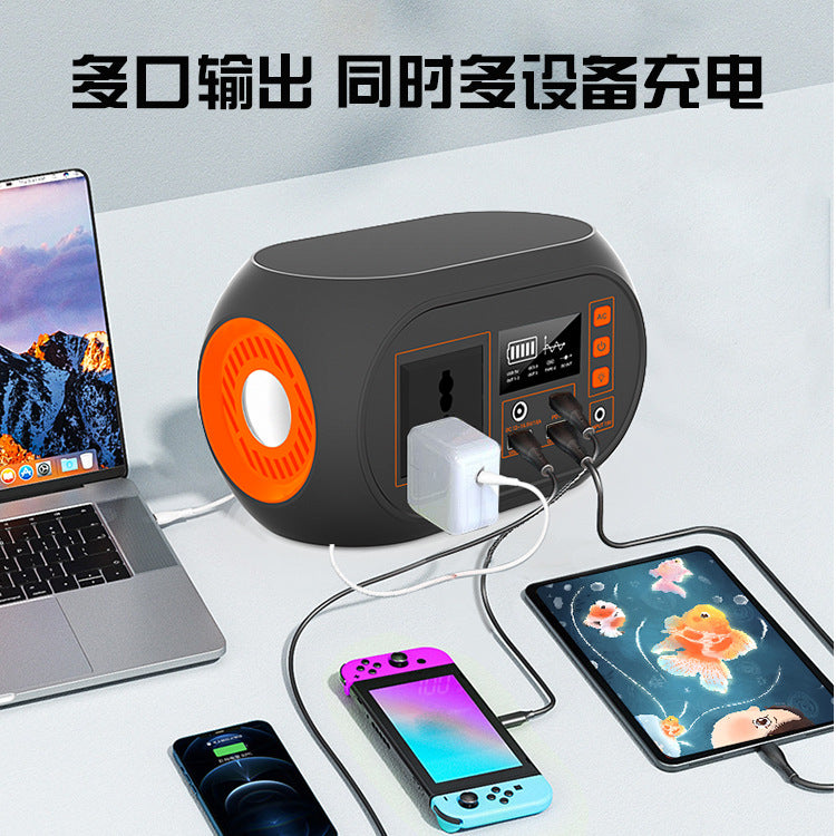 220V universal gauge outdoor power supply notebook energy storage large capacity mobile 100W high power portable charging