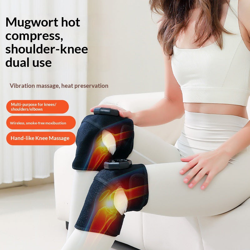 Electric Heated Knee Pads Massager Elbow Joint Care Instrument Legs Knee Hot Compress Vibration Massager Knee Pads Shoulder Pads