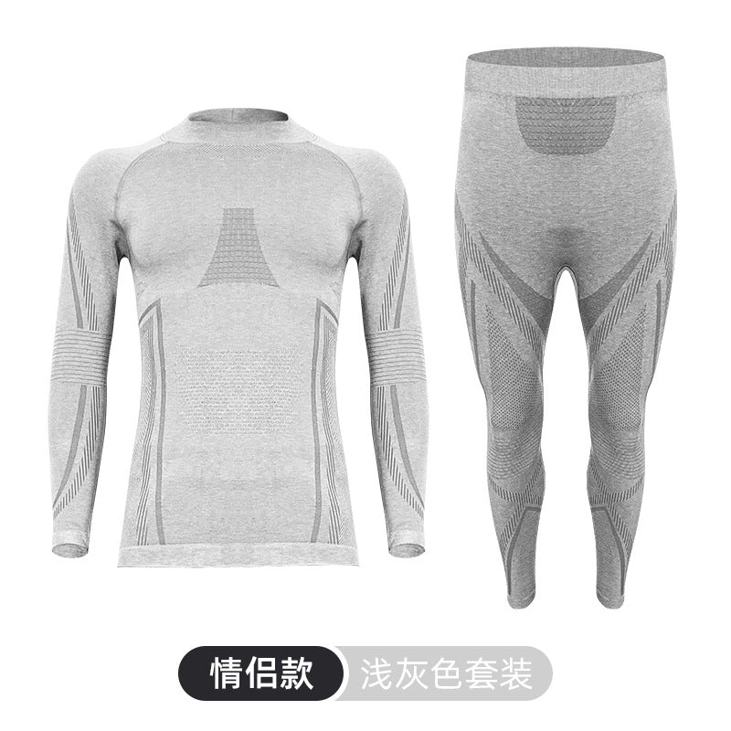Outdoor mountaineering merino wool quick-drying underwear set men's and women's perspiration breathable sports function ski quick-drying clothes