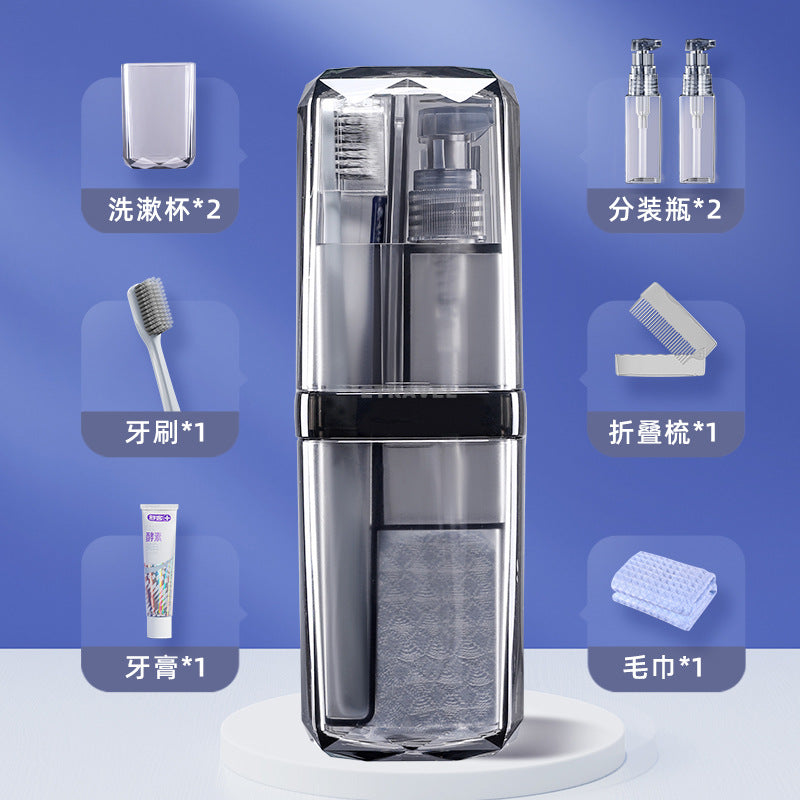 HAYAN Haiying Transparent Wash Cup Portable Wash Bag Wash Set Travel Sub-bottling Travel Set Gift