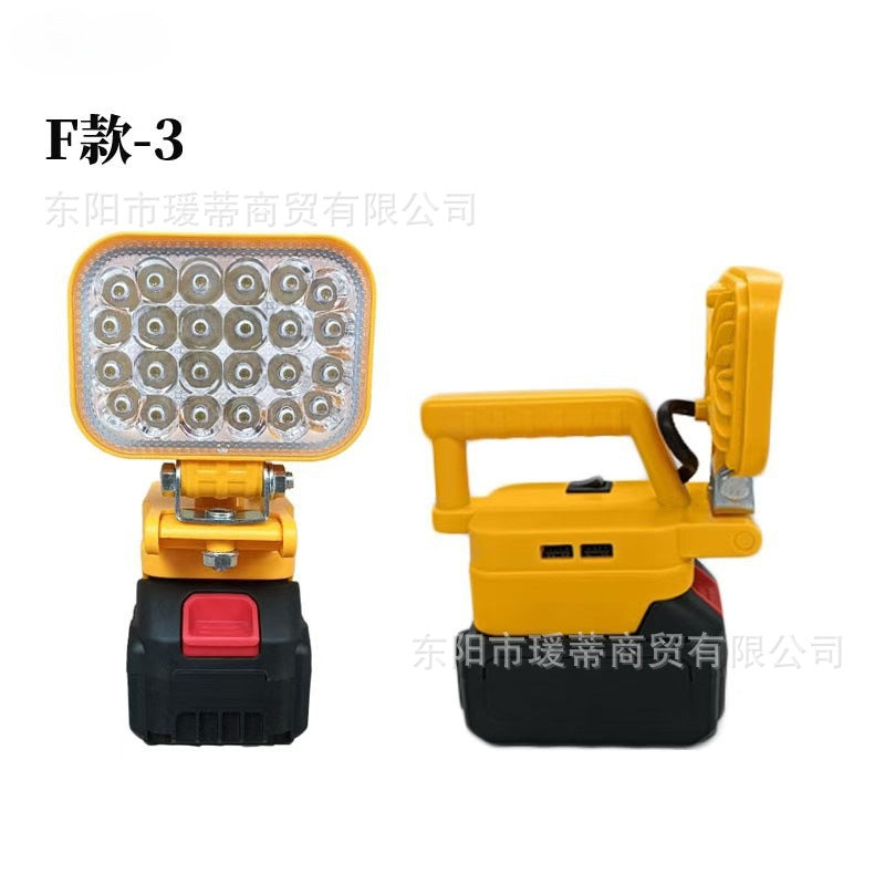 Outdoor camping lighting lithium battery light LED portable emergency long battery life USB rechargeable lithium battery stall light super bright