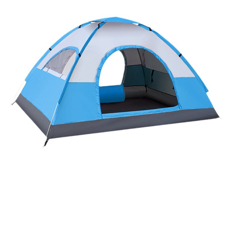 Tent outdoor 2 people camping Thickened equipment Portable automatic pop-up 3-4 people camping Outdoor rain protection Beach sun protection