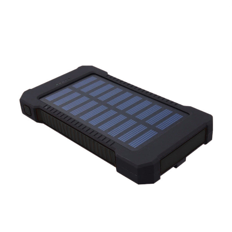 Cross-border portable solar power bank LED light 20000mAh ultra-thin outdoor mobile phone mobile power supply customization