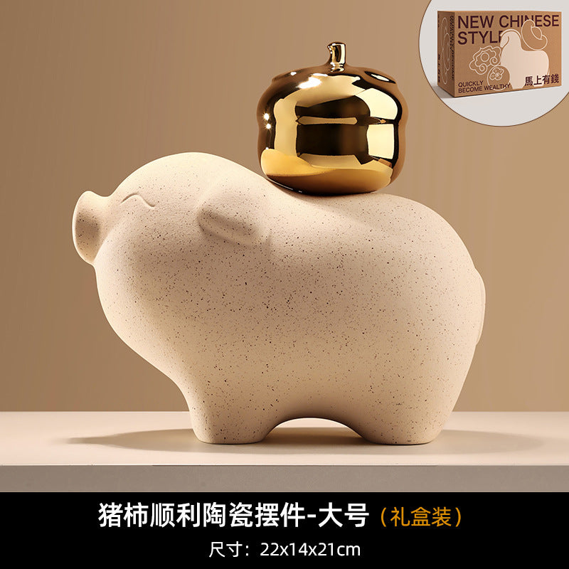 Bei Hanmei's new Chinese-style creative ornaments will be rich soon. Soft decoration, home furnishing entrance, living room desktop TV cabinet decoration