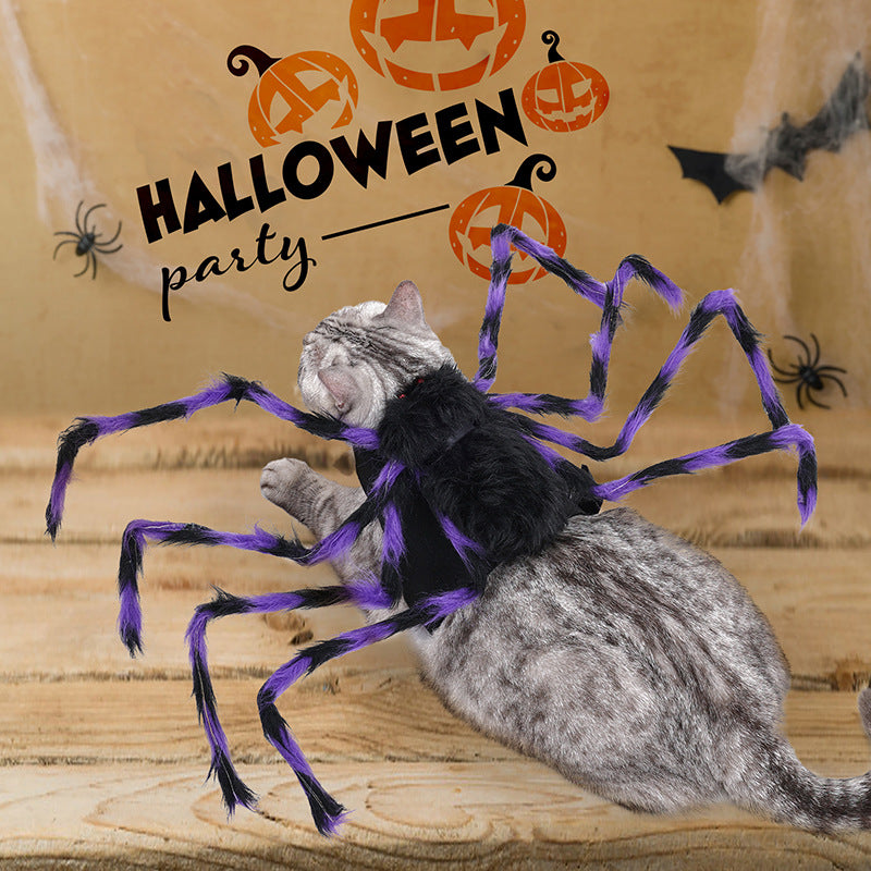 Halloween Pet Clothes Big Spider Transformation Dog Clothes Cat Clothes Pet Transformation Funny Costumes
