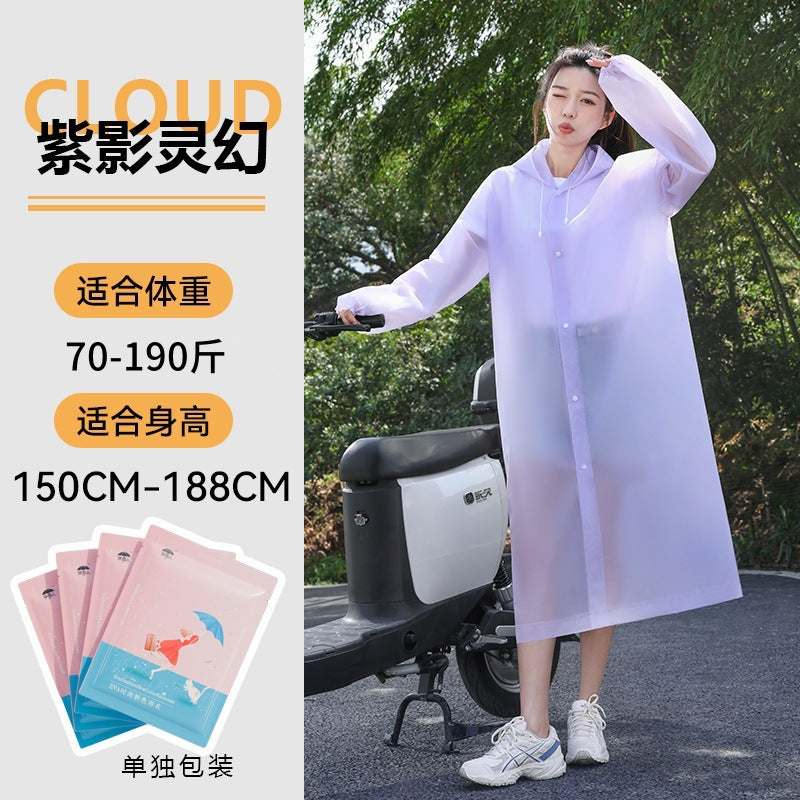Raincoat Thickened Long Full Body Rainstorm Protection Portable Adult Outdoor Travel Electric Vehicle Non-Disposable Poncho