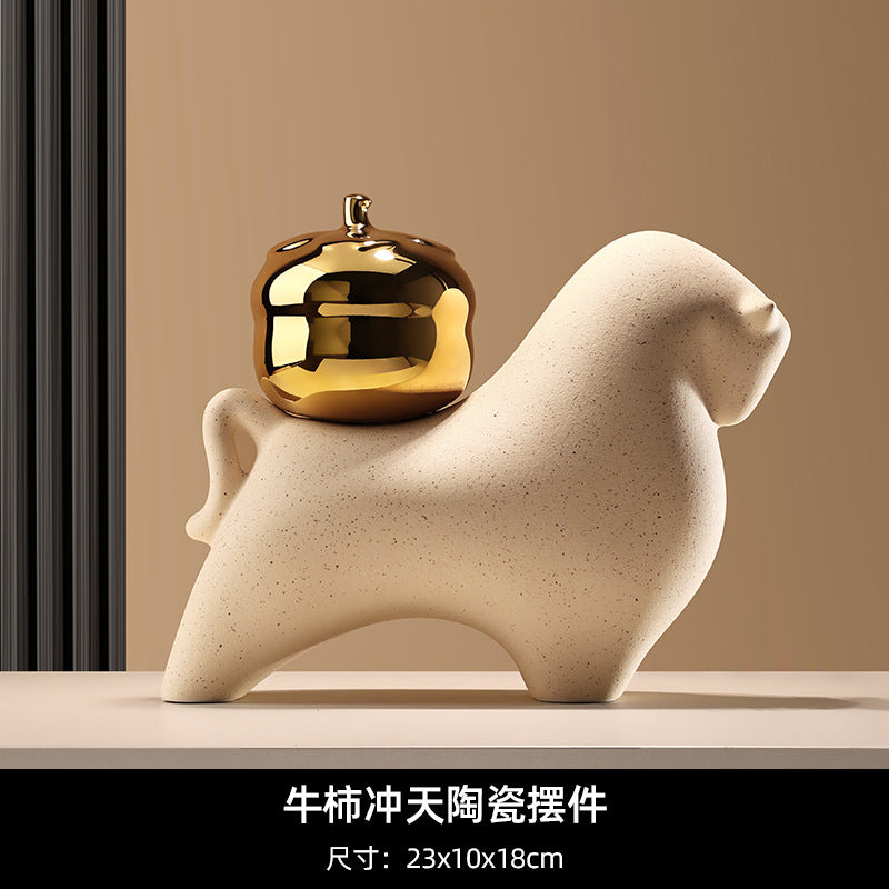 Bei Hanmei's new Chinese-style creative ornaments will be rich soon. Soft decoration, home furnishing entrance, living room desktop TV cabinet decoration