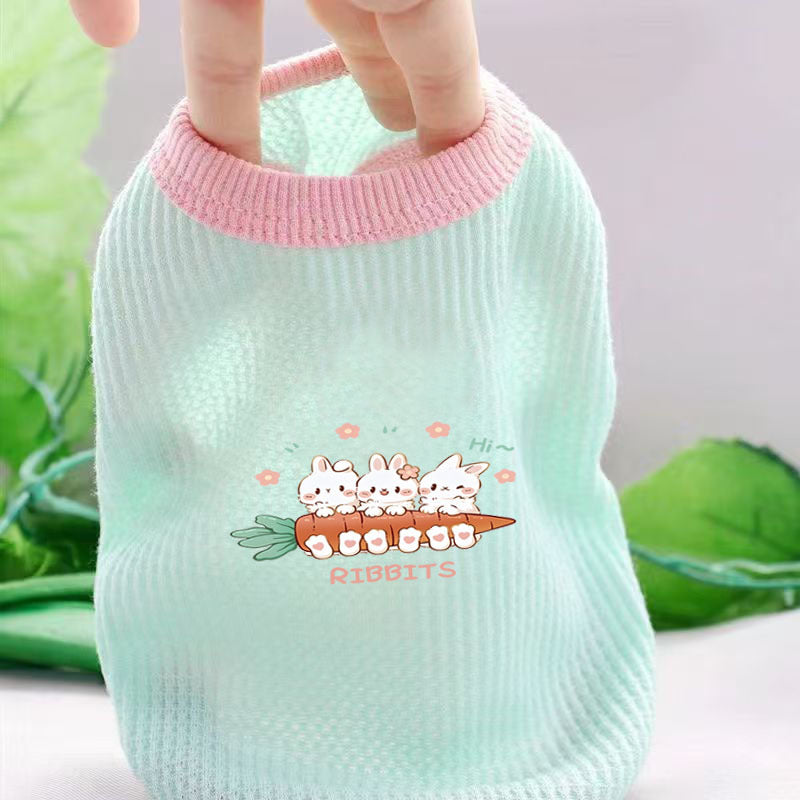 Pet clothes Spring and Autumn thin sling vest dog clothes teddy bear kitten Yorkshire Schnauzer