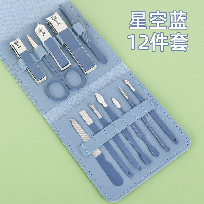 Nail clipper set Folding bag 16-piece set Beauty and manicure tools Special nail clippers set Nail clippers Nail clippers