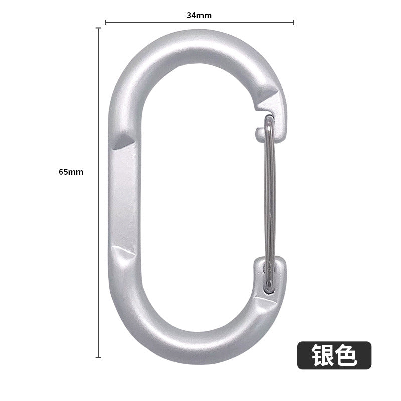 Aluminum alloy runway climbing buckle, oval climbing hook, special-shaped safety buckle rectangular Bluetooth speaker accessories