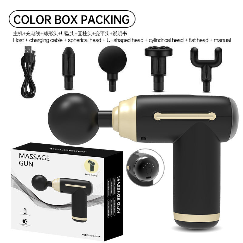 Cross-border fascia gun massager professional massager muscle relaxation impact fascia gun high-power wholesale explosion