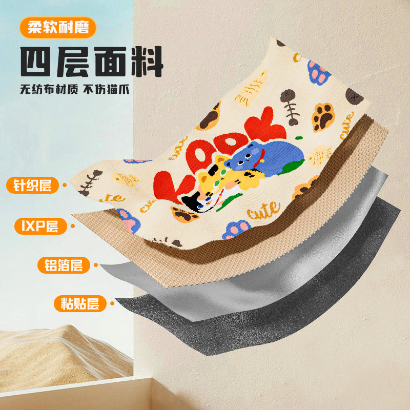 Baicong Island right-angle cat scratching board protects the furniture from falling debris, climbing self-hi boredom relieving artifact cat toy spot