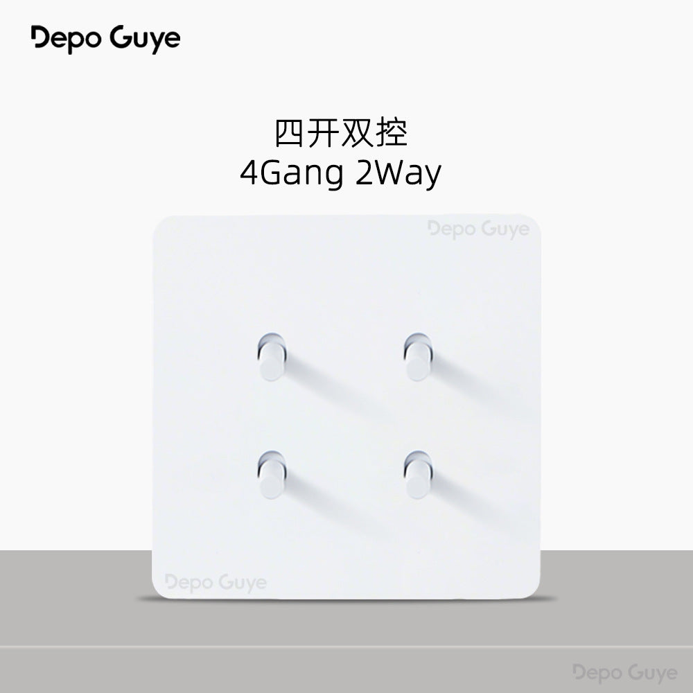 Foreign trade simple wind stainless steel switch panel 86 type concealed Hong Kong and Macao British standard European socket brass lever