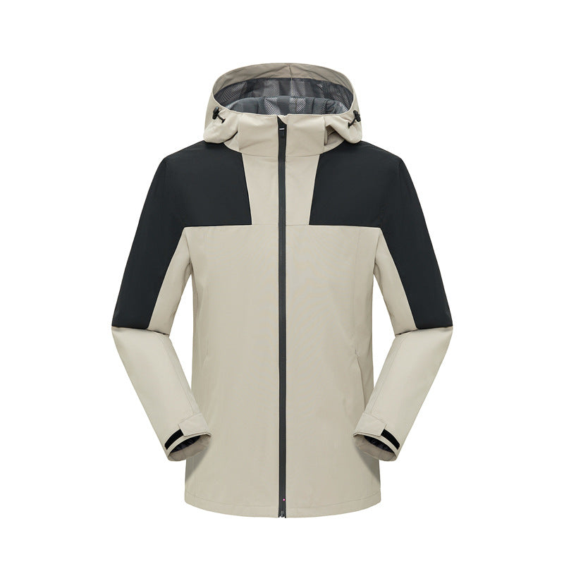 Windproof and waterproof outdoor team clothes solid color thin workwear tooling jacket workwear jacket custom printed logo