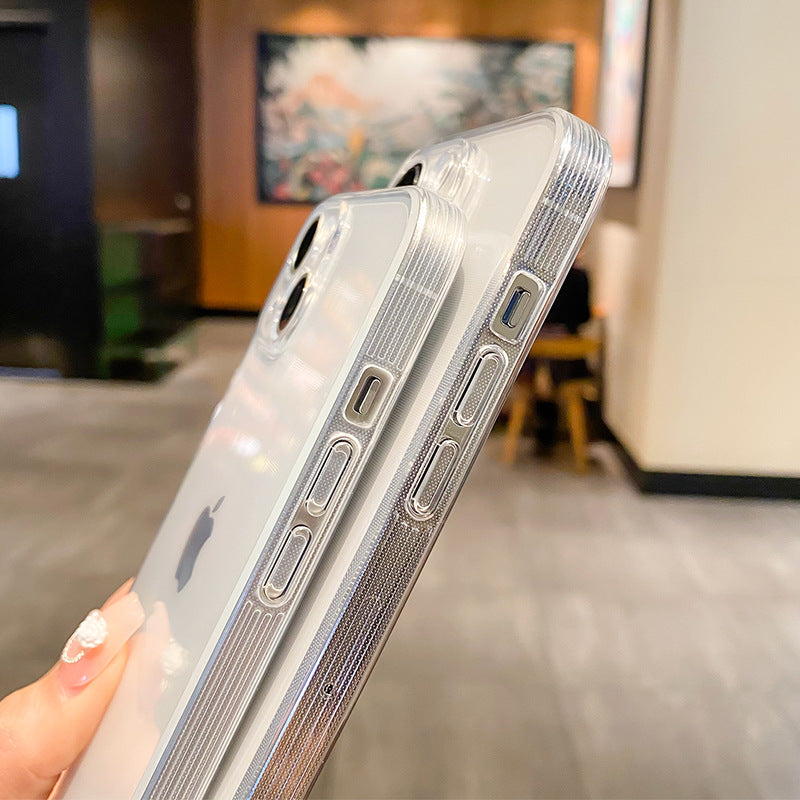 Apple 17 mobile phone case transparent 15promax anti-drop 13 painted material 14 wholesale 12 applicable iphone16 soft